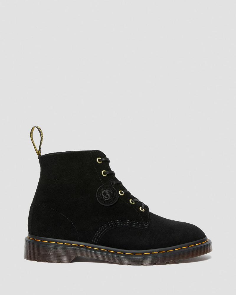 Dr Martens 101 Suede Enkellaars Dames Zwart | NL 95CTV